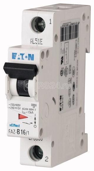 Выключатель автоматический модульный 1п C 2.5А 15кА FAZ-C2.5/1 EATON 278550 купить в интернет-магазине RS24