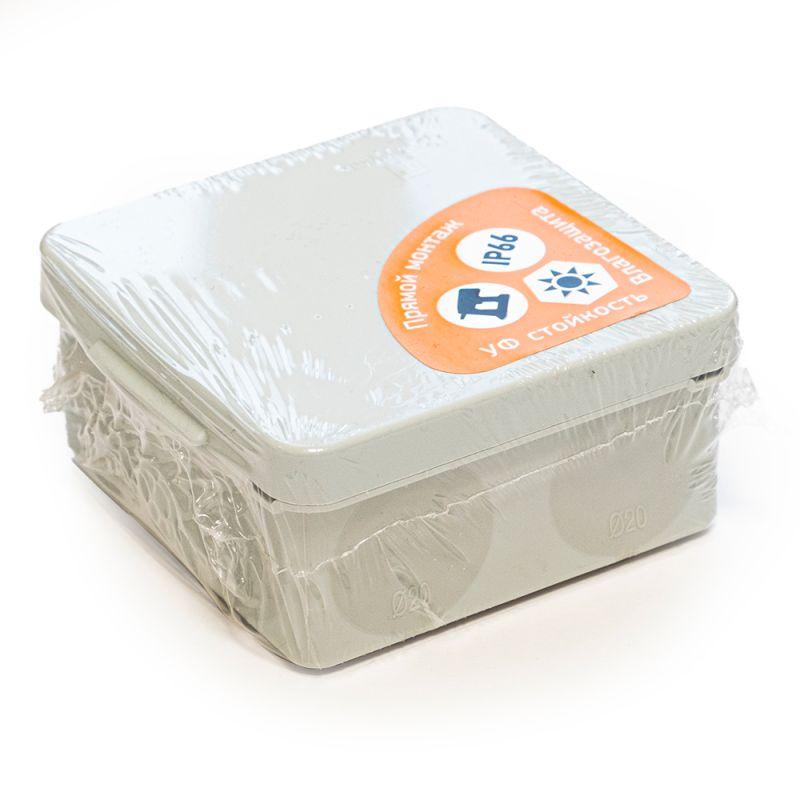 Коробка распределительная ОП для прямого монтажа двухкомпонентн. безгалогенная (HF) 100х100х50 Промр