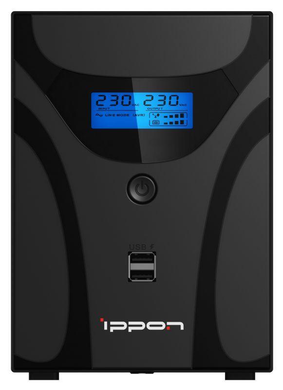 Источник бесперебойного питания Smart Power Pro II 1200 720Вт 1200В.А черн. IPPON 1005583