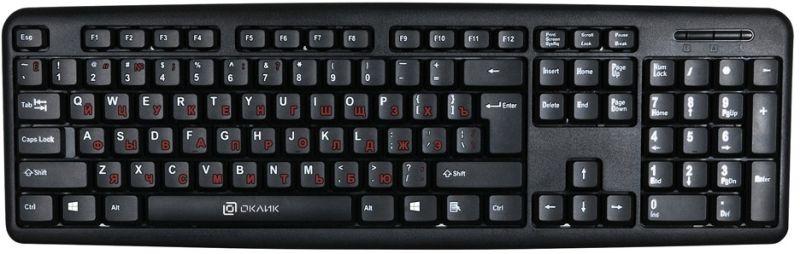 Клавиатура 90MV2 черн. USB 90M V2 ОКЛИК 1185967