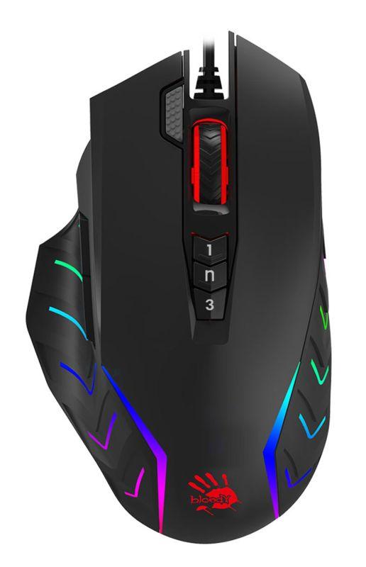 Мышь Bloody J95s черн. оптическая 8000dpi USB 9but J95S STONE BLACK ACTIVATED A4TECH 1379879