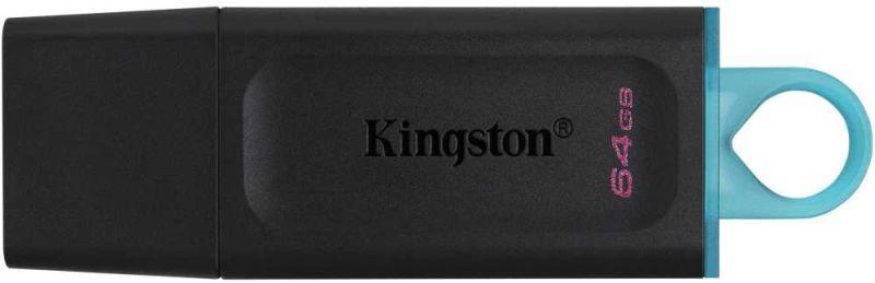 Флеш-диск 64Гбайт DataTraveler Exodia DTX/64Гбайт USB3.1 черн./голуб. KINGSTON 1424000