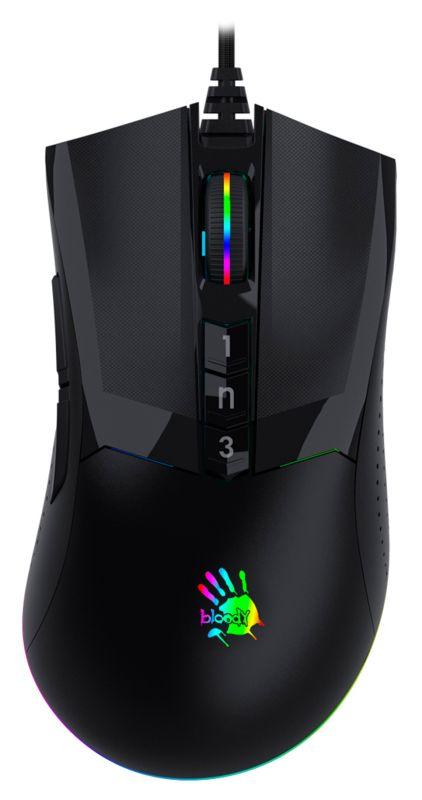 Мышь оптическая Bloody W90 Pro (16000dpi) USB (10but) черн. A4TECH 1431301