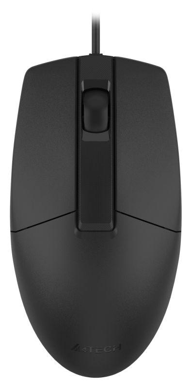 Мышь оптическая OP-330 (1000dpi) USB (3but) черн. A4TECH 1530236