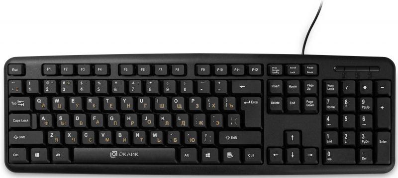 Клавиатура 130M черн. USB 8136 ОКЛИК 337077