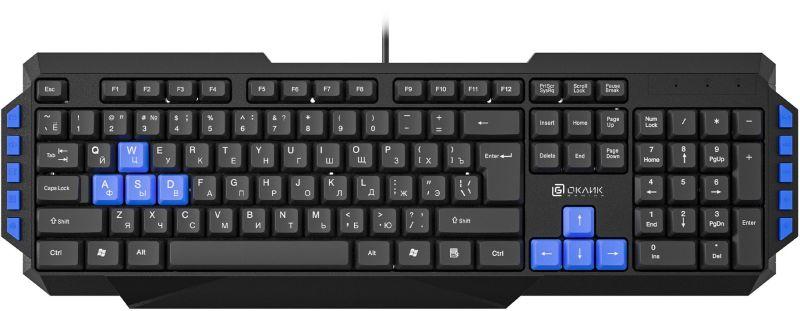 Клавиатура 750G FROST WAR черн./черн. USB Multimedia for gamer KM-638 ОКЛИК 337452