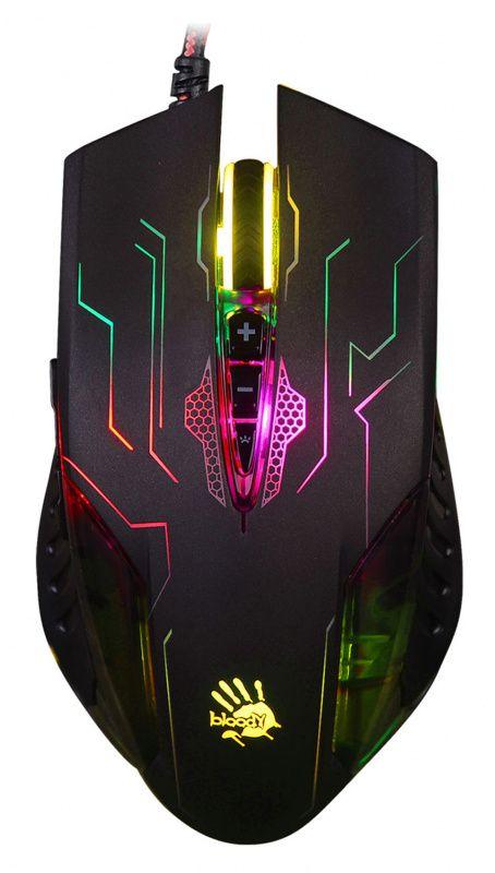 Мышь Bloody Q51 черн./рисунок оптическая 3200dpi USB3.0 8but Q51 A4TECH 492777