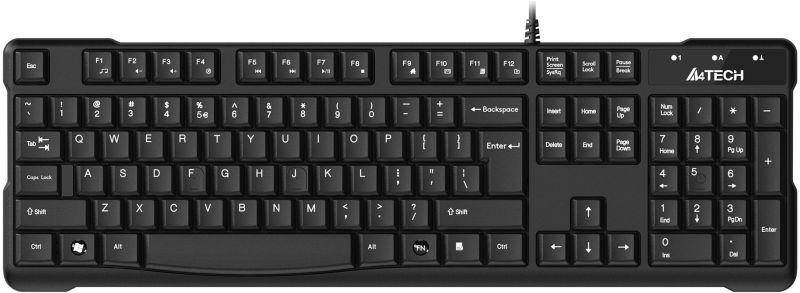 Клавиатура KR-750 черн. USB KR-750 BLACK A4TECH 533409