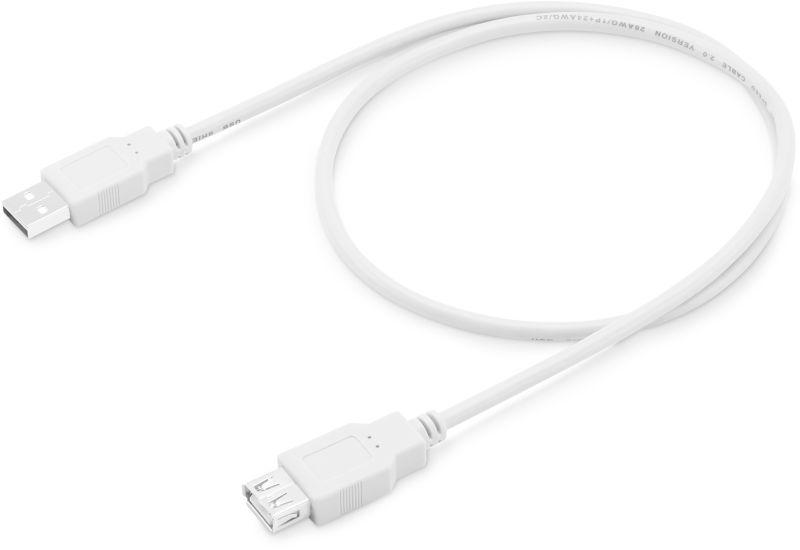 Кабель-удлинитель USB2.0-AM-AF-0.75M USB A(m) USB A(f) 0.75м бел. BURO 817264