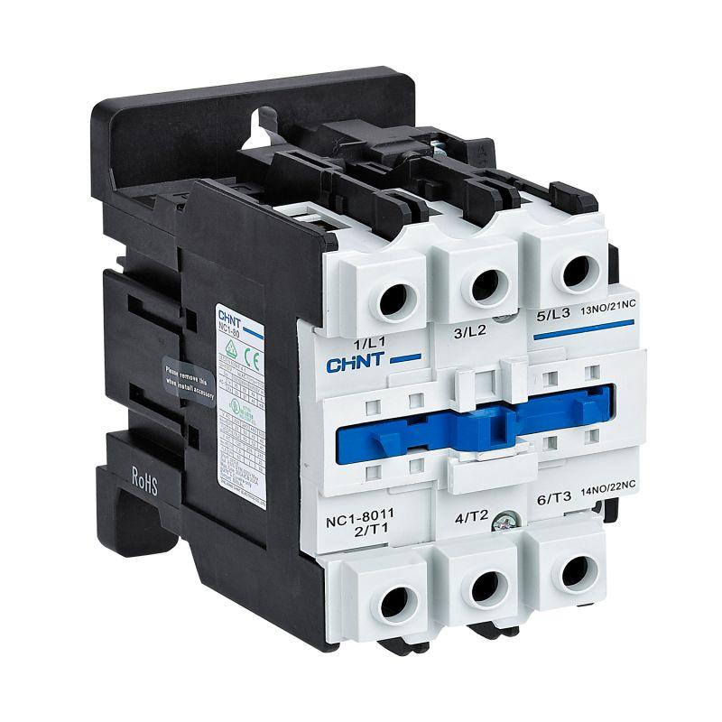 Контактор NC1-8011 80А кат. 110В AC 1НО+1НЗ AC-3 (R) CHINT 222923