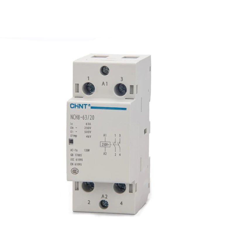 Контактор модульный NCH8-63/02 63А 2п (2НЗ) кат. 24В AC 50Гц (R) CHINT 256212