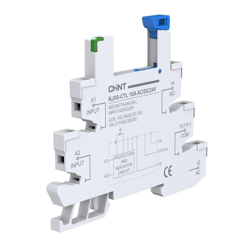 Розетка для реле NJX6-24-L AC/DC 24В зажим винтов. (R) CHINT 525373