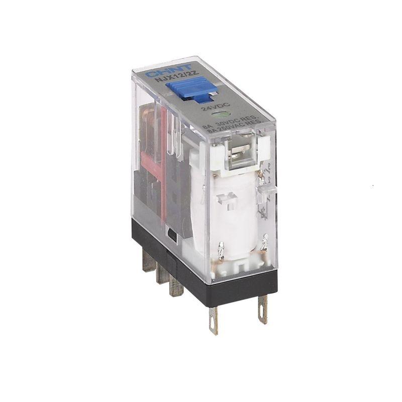 Реле миниатюрное NJX12/1Z(BS) 12А AC 115В 1перекл. с тест. кнопкой (R) CHINT 526130