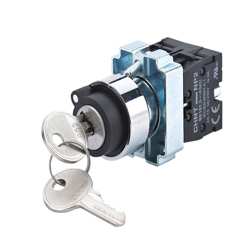 Переключатель NP2-BG23 2 положения фиксацией 2НО IP40 (R) CHINT 575992