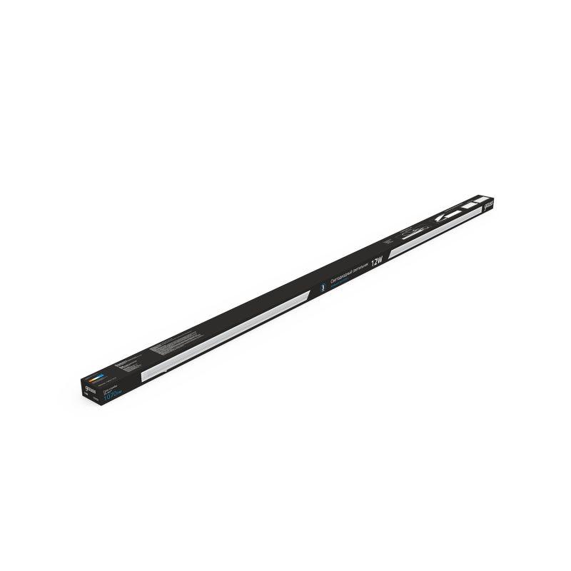 Светильник светодиодный Black 12Вт 6500К IP20 1070лм 170-264В 865х22х36мм ДВО линейный накладной бел. GAUSS 130511312