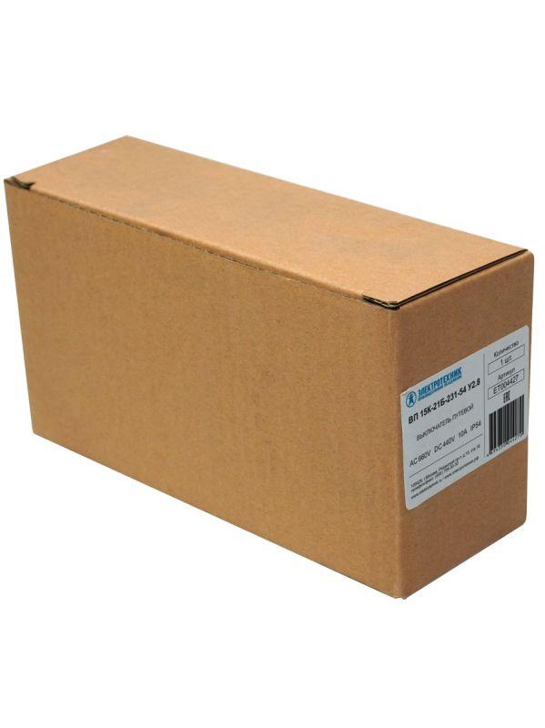 Выключатель путевой ВП 15К-21Б-231-54 У2.8 IP54 рычаг с роликом прямого действия Электротехник ET004