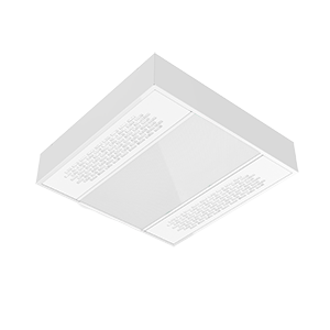Светильник светодиодный 30Вт 6500К IP40 600х600х127 медицинский с UV-блоком накладной аварийный автономный постоянного действия рассеив. призма global white bioguard матов. VARTON V1-C0-0UV70-20PRA-4003065