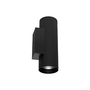 Светильник светодиодный архитектурный Gutta Twin 2х10Вт 4000К IP67 18град. RAL9005 черн. VARTON V1-G1-90330-01L02-67T1040