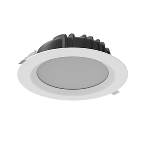 Светильник светодиодный DL-01 Tunable White 40Вт 2700-5700К IP54/20 230х81 кругл. встраив. диммер DALI матов. бел. RAL9010 VARTON V1-R0-00084-10D01-44040TW