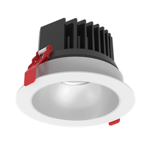 Светильник светодиодный DL-Spark 25Вт 4000К IP44/20 150х105 60град. встраив. матов. серебр. рефлектор диммер DALI бел. VARTON V1-R0-00434-10D01-4402540