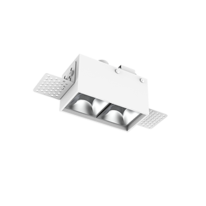 Светильник светодиодный DL-Box Reflect Multi 1x2 trimless 80х43х63 5Вт 4000К кососвет встраив. RAL9003 бел. муар VARTON V1-R0-00627-20L17-2000540