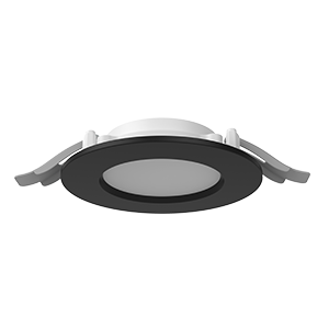 Светильник светодиодный DL-01 Slim 100мм 10Вт 4000К 120x37мм IP65/40 круглый встраив. с опаловым рассеив. RAL9005 черн. муар VARTON V1-RF-90011-10000-6501040