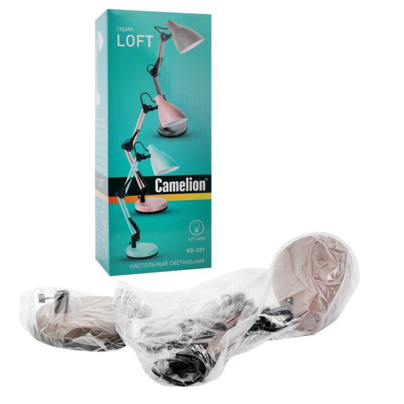 Светильник KD-331 C26 настол. 230В 40Вт E27 тауп Camelion 13873