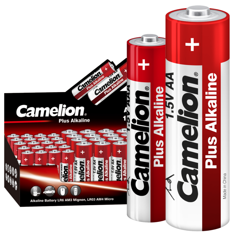 Элемент питания алкалиновый 20хAA/LR6+20хAAA/LR03-CB 1.5В Plus Alkaline COMBO40 (уп.40шт) Camelion 14981