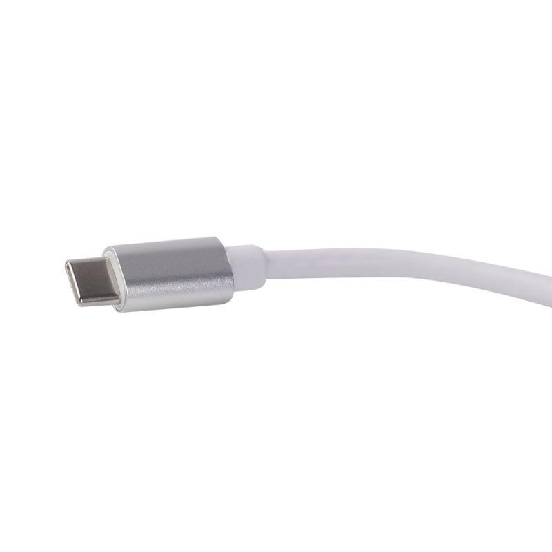 Переходник HDMI-Type C ELX-VA01-Type C пластик металлик коробка Ergolux 15300
