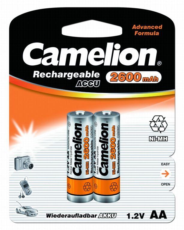 Аккумулятор AA/R6 2600мА.ч NI-MN BP-2 (блист.2шт) Camelion 6183