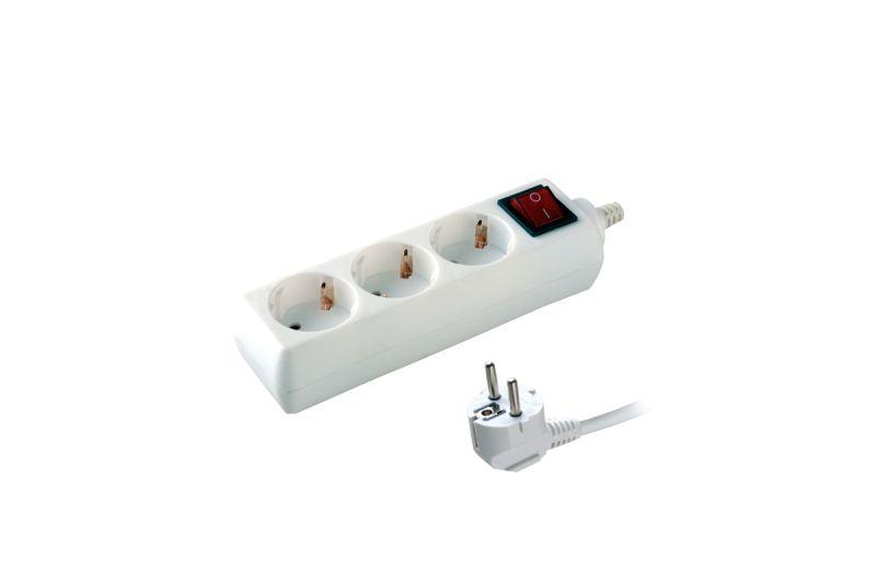 Удлинитель 3х3м с заземл. 10А IP20 S 3х3-ZDV 2.2кВт с выкл. Volsten 9328