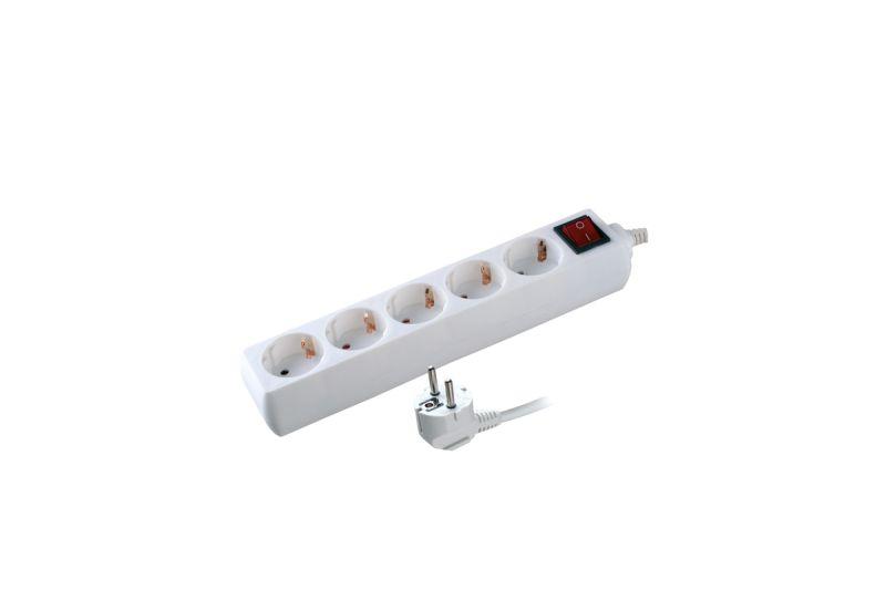 Удлинитель 5х1.5м с заземл. 10А IP20 S 5х1.5-ZDV 3.5кВт с выкл. Volsten 9330