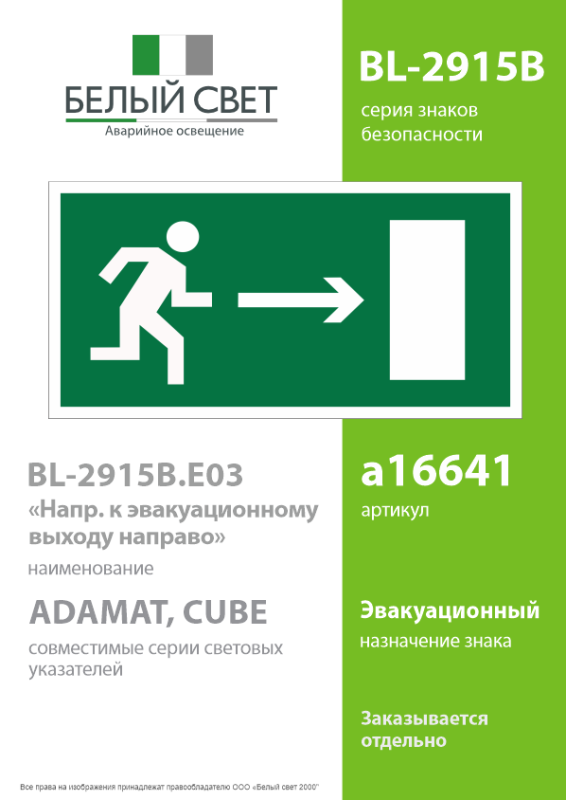 Знак безопасности BL-2915В.E03 
