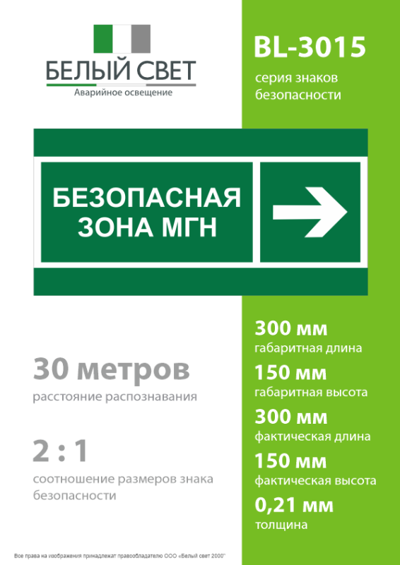 Знак безопасности BL-3015.E66 