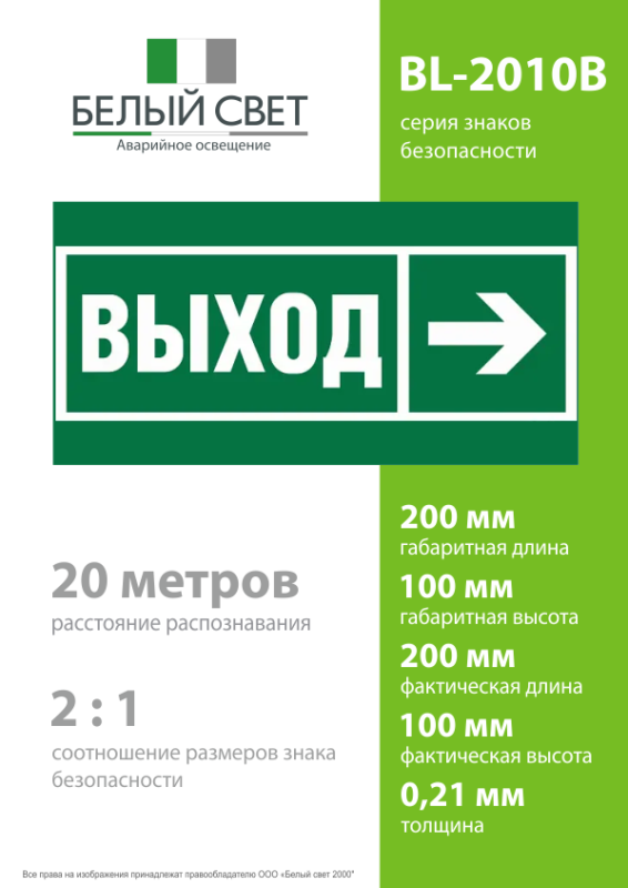 Знак безопасности BL-2010B.E30 