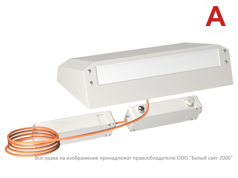 Светильник BS-CUSTOS-51-L1-INEXI2 4000К White (-60) аварийный бел. Белый свет a32350