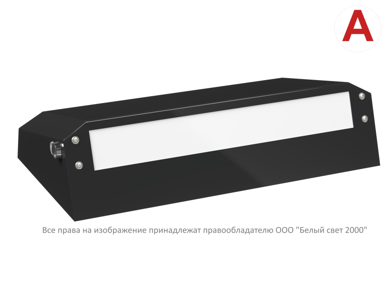 Светильник BS-CUSTOS-51-L1-INEXI3-AUTOTEST 4000К аварийный черн. Белый свет a32370