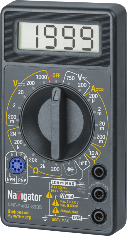 Мультиметр 82 430 NMT-Mm02-830B (830B) Navigator 82430