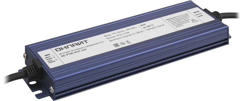 Драйвер для светодиодной ленты 90 651 OD-P100-IP67-24V ОНЛАЙТ 90651