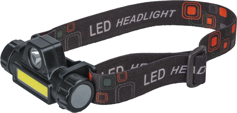Фонарь светодиодный налобный 90 857 OPT-H01-ACCU 1CREE LED 5Вт+1COB 3Вт 2реж. Li-Ion ОНЛАЙТ 90857