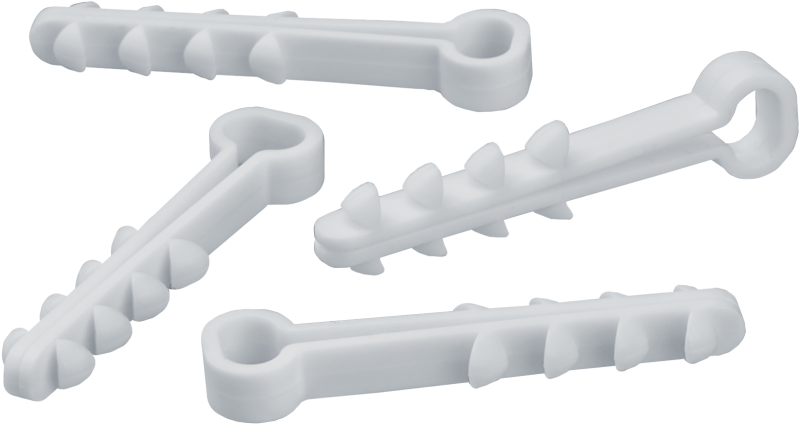 Дюбель-хомут для плоского кабеля 93 751 NCU-F-6-12-45-100-WH (уп.100шт) Navigator 93751