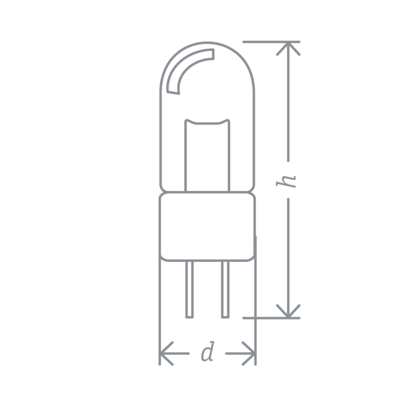 Лампа галогенная 94 212 JC 50Вт clear G6.35 12В 2000h Navigator 94212