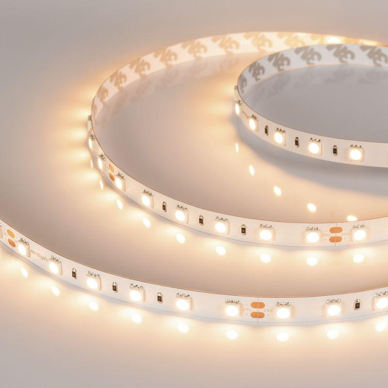 Лента светодиодная RT-B60-10mm 24V Warm 2700К 14.4Вт/м IP20 (уп.5м) Arlight 008828(3)