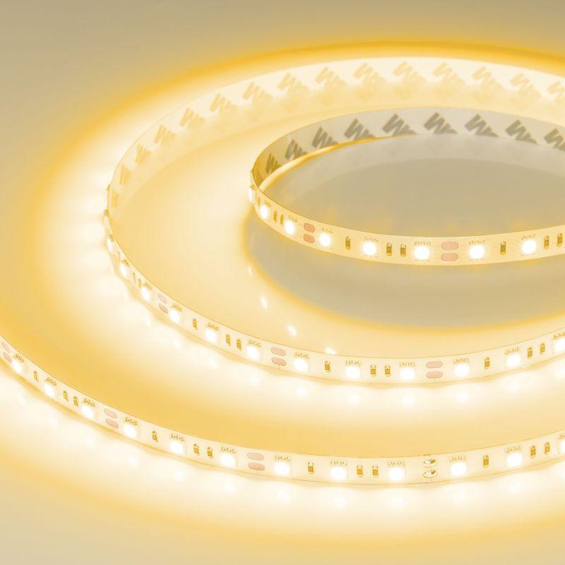 Лента светодиодная RT-B60-10mm 12V Yellow 14.4Вт/м IP20 5060 открыт. (уп.5м) Arlight 012342(2)