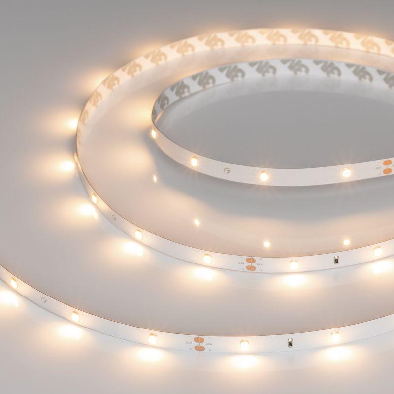 Лента светодиодная RT-A30-8mm 24V Warm 3000К 2.9Вт/м IP20 2835 (уп.5м) Arlight 024112(2)