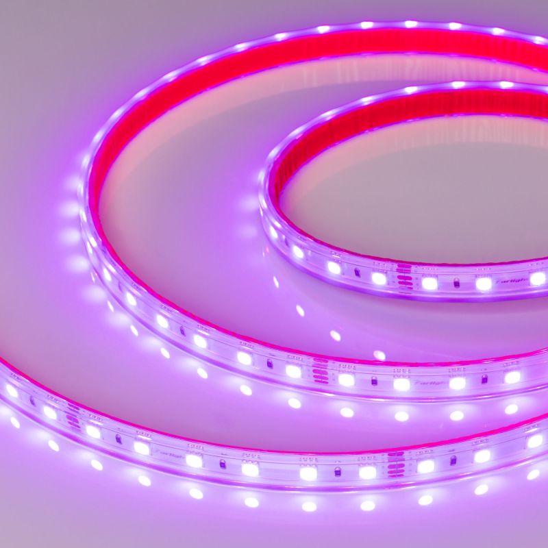 Лента светодиодная RTW-PS-B60-12mm 24V RGB 14.4Вт/м IP67 5060 герметичная (уп.50м) Arlight 024587(2)