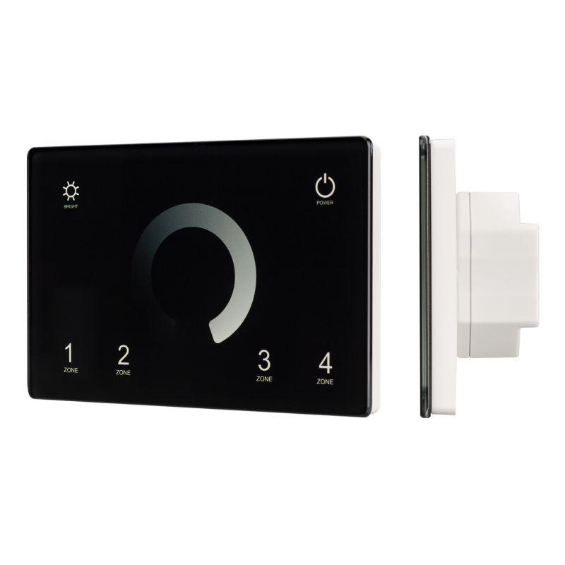 Панель сенсорная SMART-P79-DIM 230В 4 зоны 2.4G IP20 пластик черн. Arlight 028399