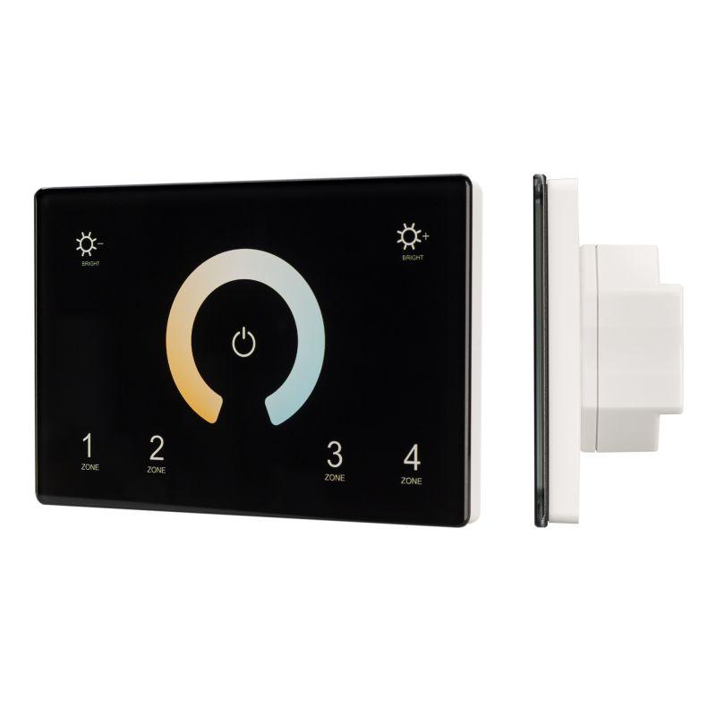 Панель сенсорная SMART-P81-MIX 230В 4 зоны 2.4G IP20 пластик черн. Arlight 028401