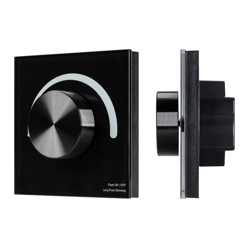 Панель роторная SMART-P91-DIM-G-SUF 230В 2.4G IP20 пластик черн. Arlight 028425