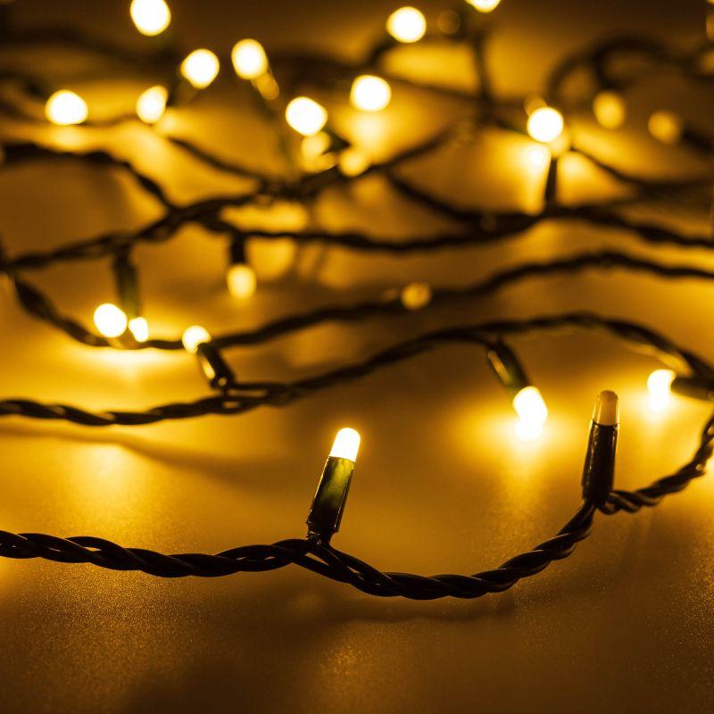 Гирлянда светодиодная ARD-STRING-PRO-1000-GREEN-100LED-MILK-PULSE Warm230В 7Вт IP65 Ardecoled 031662
